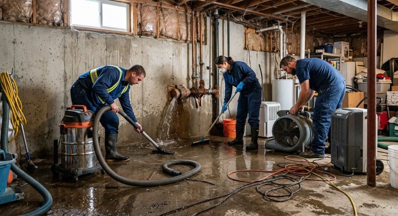 Basement Water Extraction in Mesa, AZ