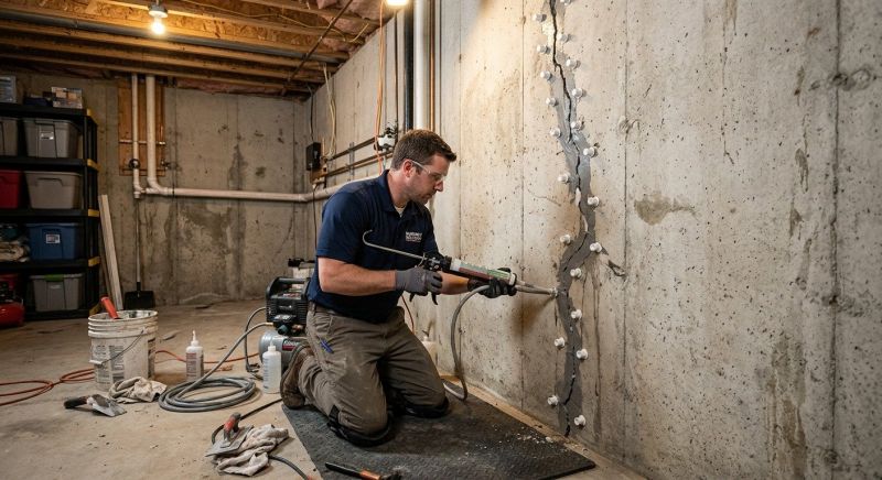Foundation Crack Sealing in Columbus, OH